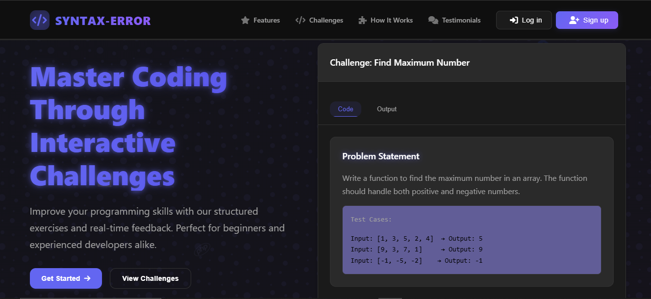 SYNTAX-ERROR Project